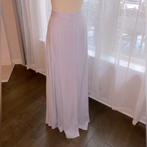 Medium, never worn baby blue floor length mini button skirt. NO STRETCH